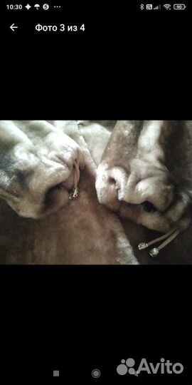 Шуба мутоновая с капюшоном 44 46