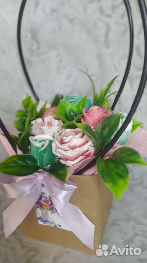 Букет цветов из мыла