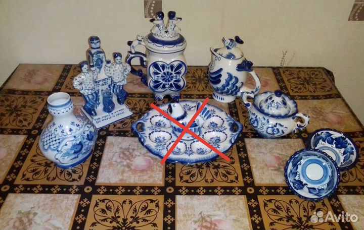 Посуда Гжель