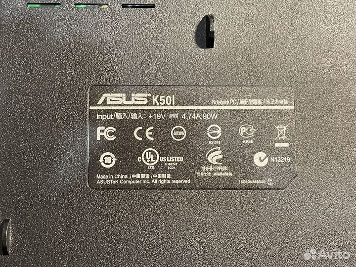Ноутбук Asus K50I