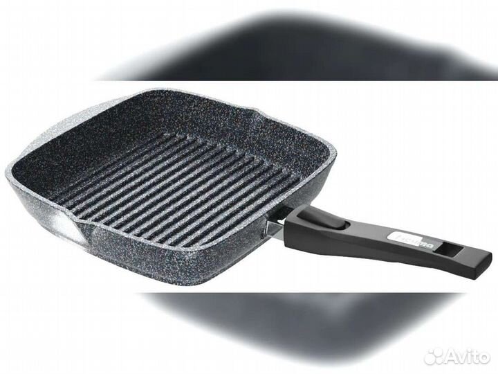 Сковорода гриль 26*26см Гранит star