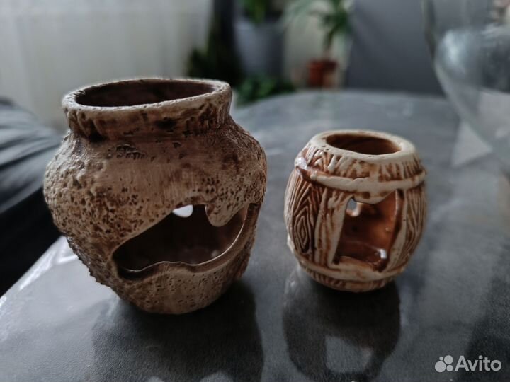 Галька, украшения для аквариума