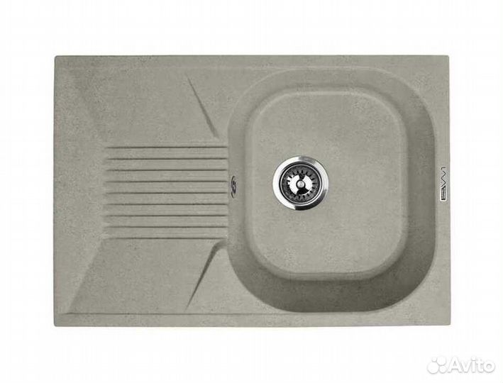 Гранитная мойка Lava L.2 / scandic серый