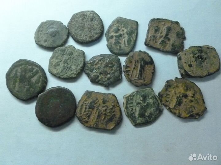 Древние монеты Византии 7 век. Оригиналы