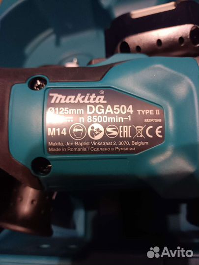 Аккумуляторная болгарка makita DGA504