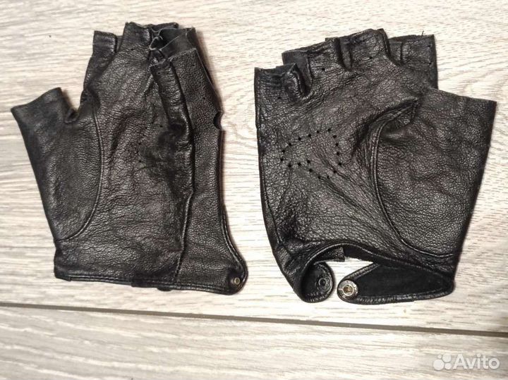 Перчатки женские кожаные