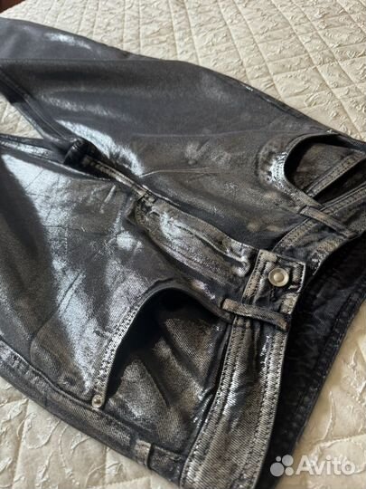 Джинсы Zara металлик