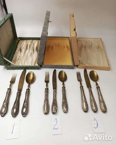 Десертный набор Золинген в серебре