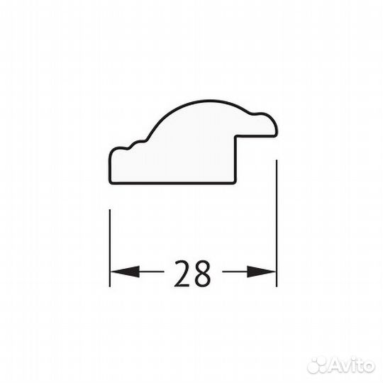 Зеркало Evoform Definite 78х58 BY 0639 в багетной