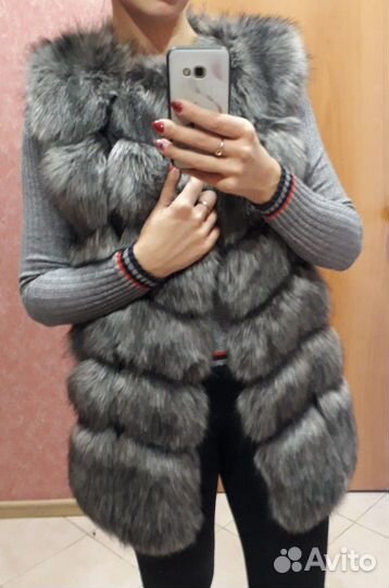 Жилет новый из искусственного меха размер М