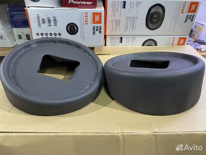 Подиумы под овальные колонки 6*9 высокие винил