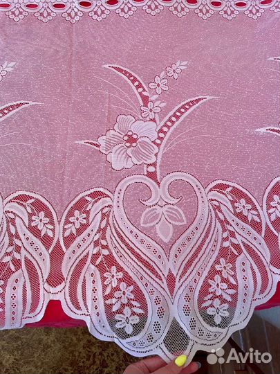 Тюль портьерная, новая белая