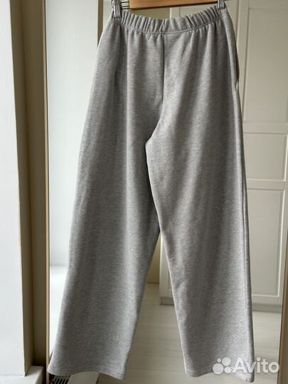 Джоггеры lime M серые из футера новые
