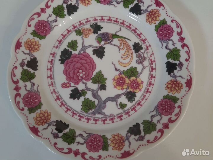 Тарелки гдр kahla желтая роза