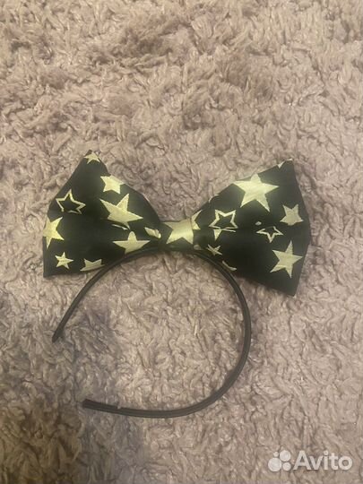 Ободок детский с бантом