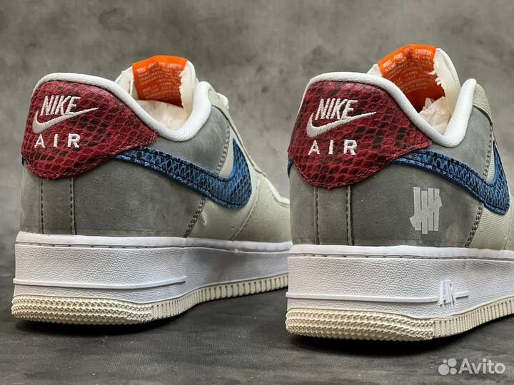 Nike air force 1 серые син разм. 45