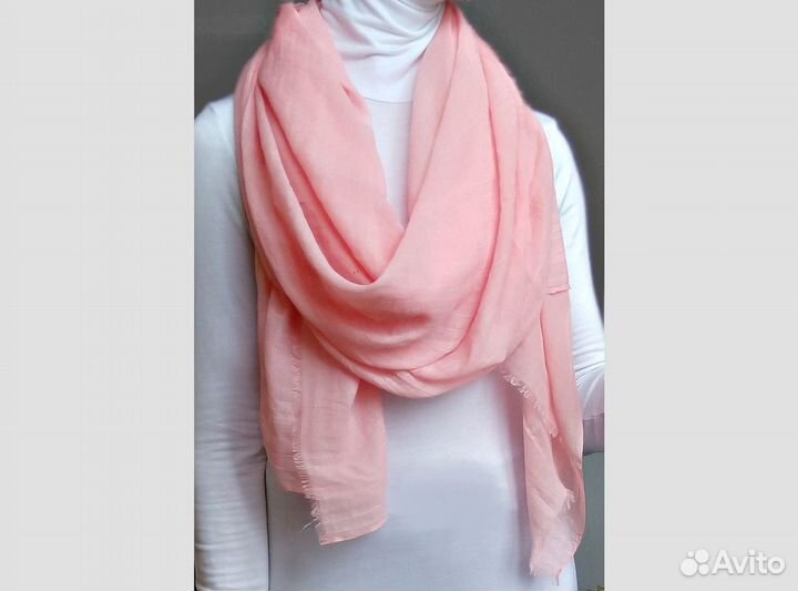 Палантин летний с жатым эффектом