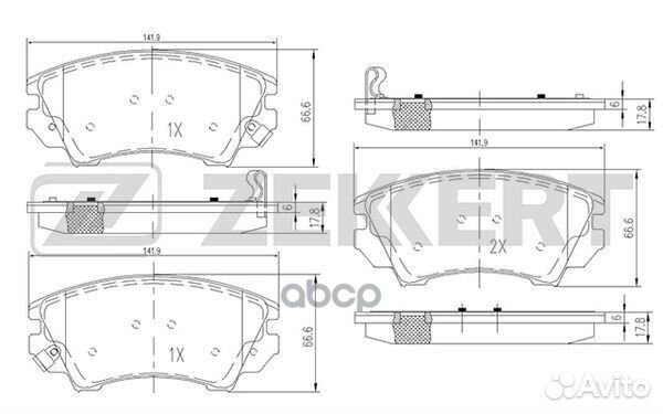 Колодки торм. диск. передн. Chevrolet Camaro 11