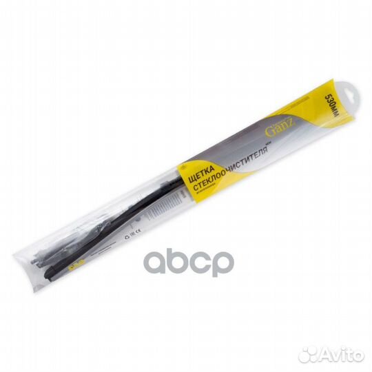 Щетка стеклоочистителя 530 мм бескаркасная 1 шт