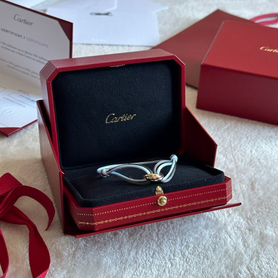 Оригинальный браслет Cartier Trinity двойная нить