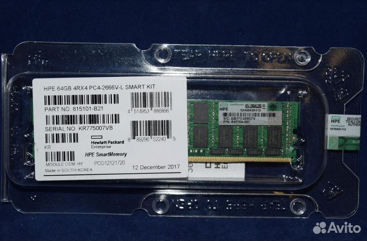 Оперативная память HP 815101-B21 DDR4 64Gb