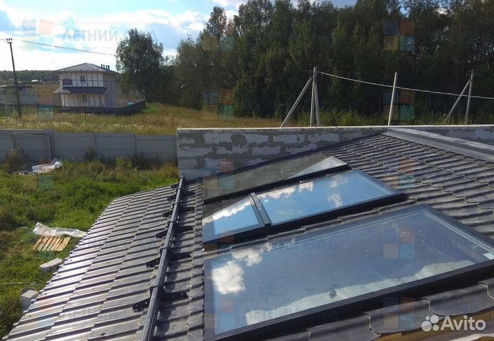 Мансардное окно из профиля Rehau глухое 550x700 мм