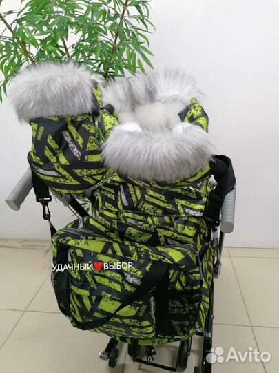 Новые санки-коляска Ника 7-8sк Sport (лимонный)