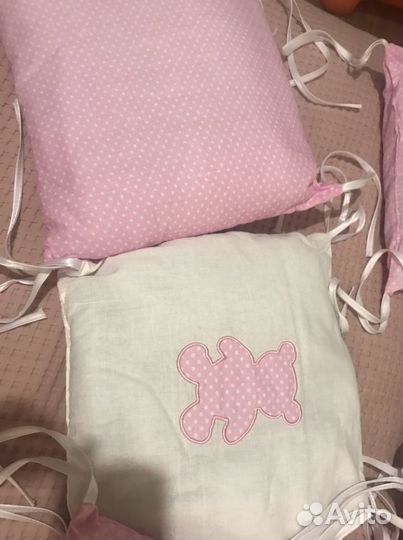 Бортики в кроватку и балдахин