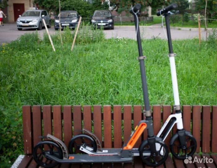 Самокат взрослый reaction 200 оранжевый