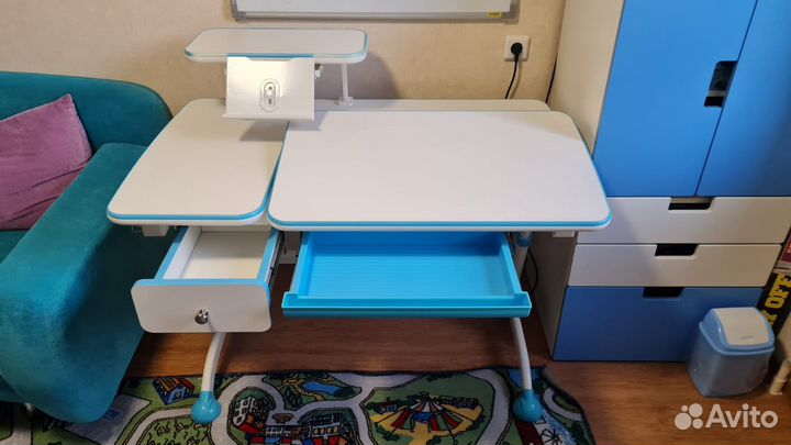 Растущая парта fun desk (стул в подарок)