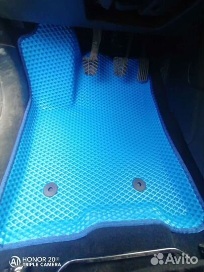 EVA Эва коврики на лада Веста синие