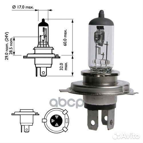 Лампа галогеновая 48881 Narva