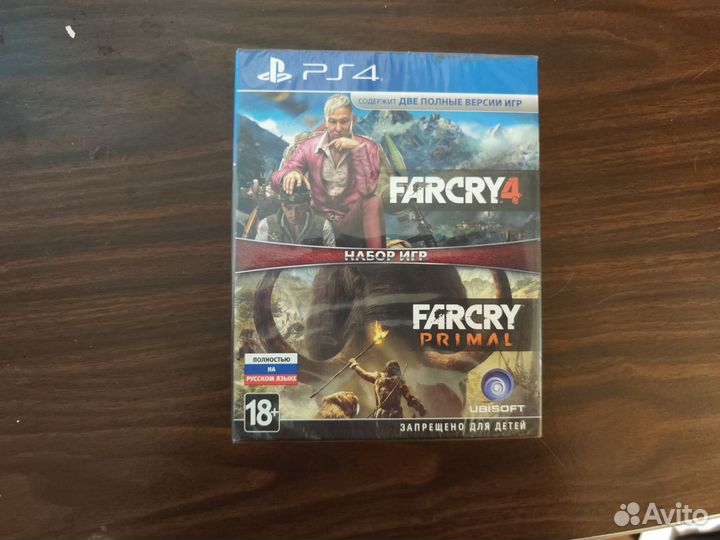 Far Cry 4 + Far Cry Primal PS4 не распечатан