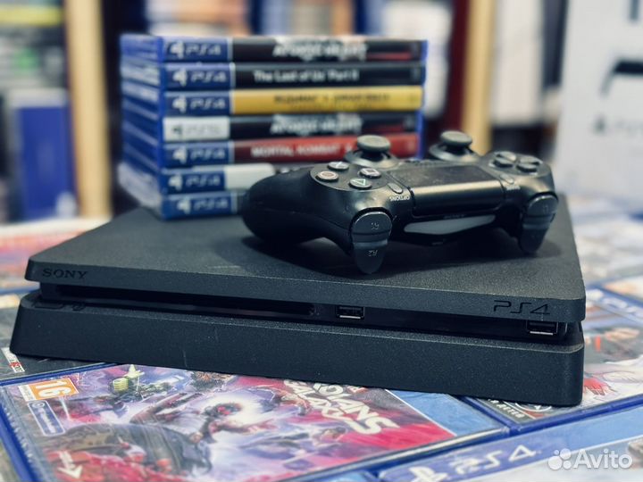 Sony PS4 прошитая с играми гарантия 1 год
