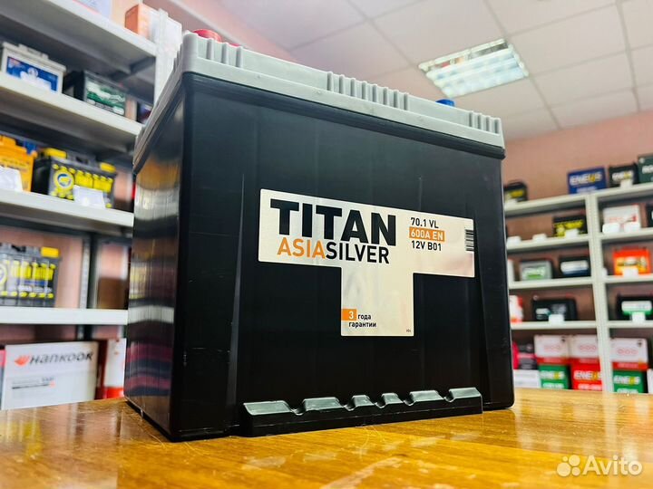 Аккумулятор Титан 70 Ач Азия На Lexus Toyota Kia