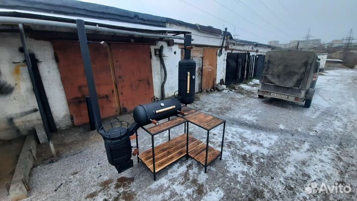 Мангал Гриль Смокер Казан Барбекю Коптильня