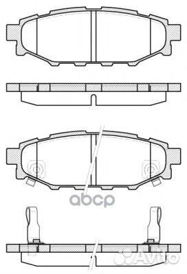 1136 12 колодки дисковые задние Subaru Impreza