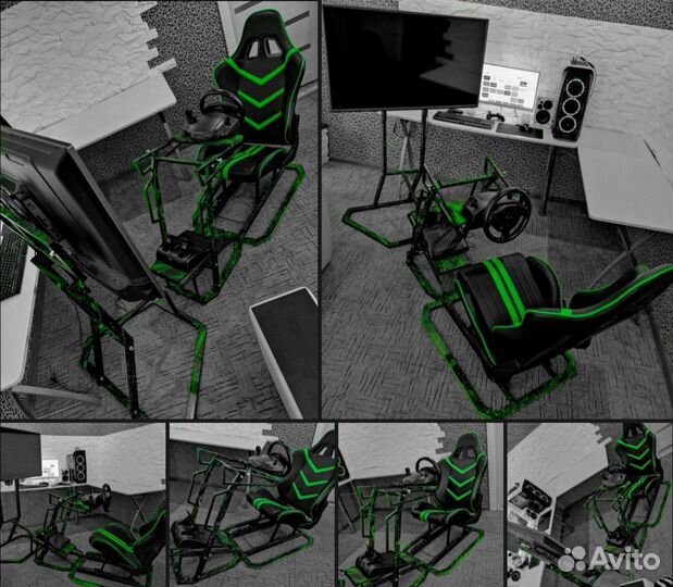 Кокпит+кресло+руль xbox one, ps4, pc, доставка