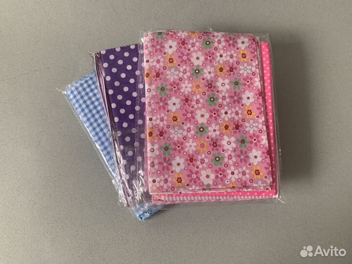 Ткань отрез хлопок лоскуты для пэчворка рукоделия