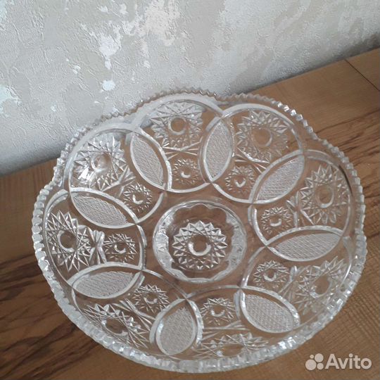 Ваза для фруктов на ножке СССР