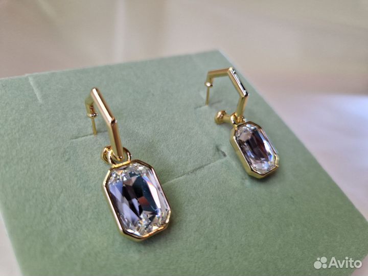 Серьги трансформеры с кристаллами тренд