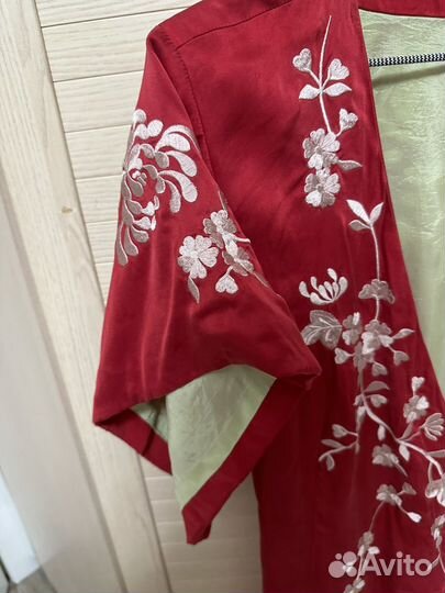 Халат из натурального шелка