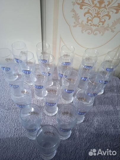 Стаканы 0.3 стекло набор 21 шт для пива