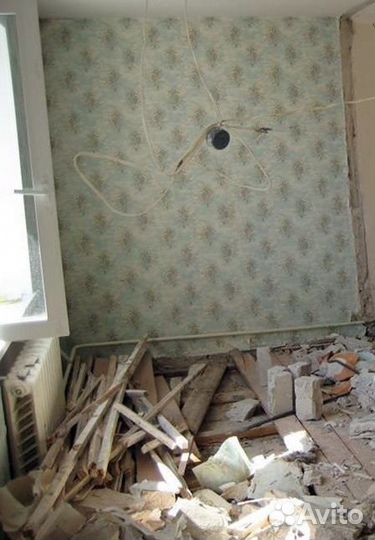 Демонтажные работы и вывоз мусора