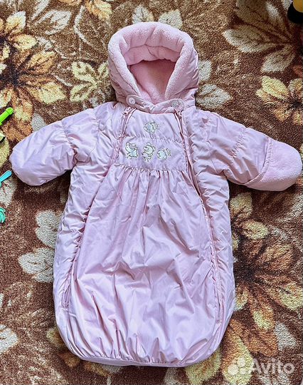 Конверт на выписку для девочки демисезонный