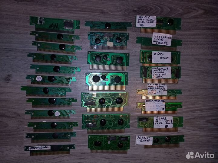 Картриджи платки кассеты денди