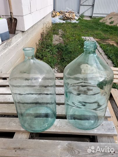 Бутылка стеклянная 20 литров