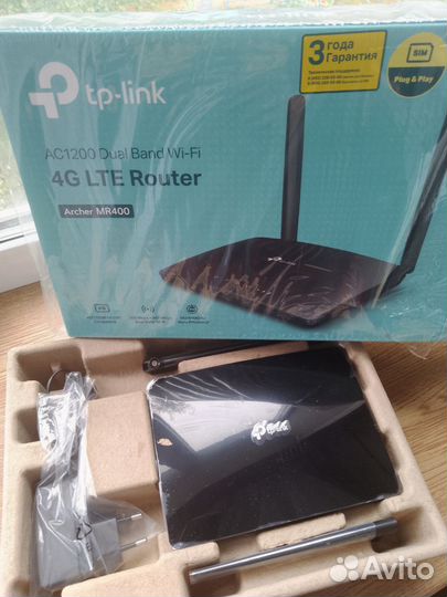 Wi-Fi роутер TP-link Archer MR400, черный