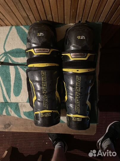 Щитки хоккейные bauer s29 sr 15размер