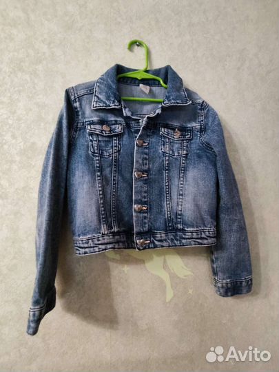 Джинсовая куртка для девочки 116 122